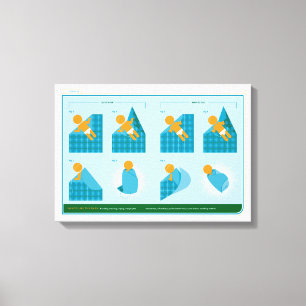 Wie man schlaffen kann leinwanddruck