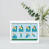 Wie man schlaffen kann postkarte (Stehend Vorderseite)