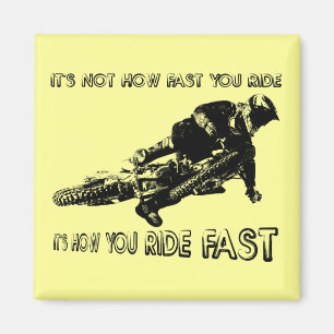 Wie man schnell mit dem Dirt Bike Motocross fährt Magnet