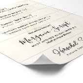 Wie man Schriftart für Hochzeitseinladungen von Le Poster (Ecke)