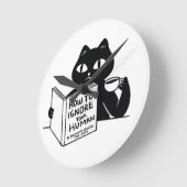 Wie man seine Leute ignoriert Runde Wanduhr (Winkel)