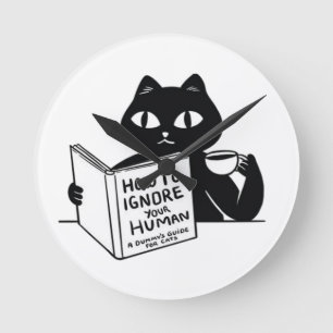 Wie man seine Leute ignoriert Runde Wanduhr