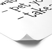 Wie man sich besser fühlen kann - einfache Tipps f Poster (Ecke)