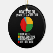 Wie man sich ein Ingenieur auf den Kopf stellt Keramik Ornament (Links)