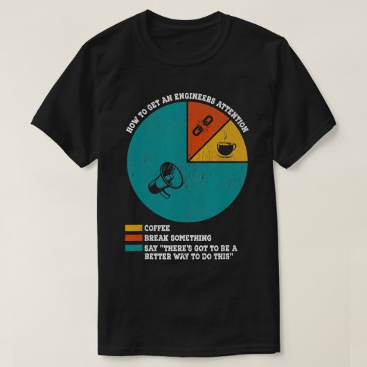 Wie man sich einen Ingenieur Aufmerksamkeit Funny T-Shirt (Design vorne)