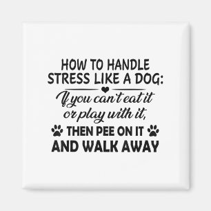 Wie man Stress wie einen Hund behandelt, wenn man Magnet