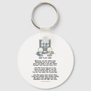 Wie man Suppe - das Goops isst Schlüsselanhänger