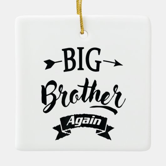 Wie man wieder bis zum großen Bruder 2022 schwange Keramikornament (Vorderseite)