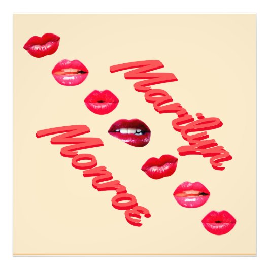 Wie Marilyn Monroe Fotodruck (Vorne)