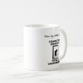 Wie mein Gehirn funny Mug funktioniert Kaffeetasse (VorderseiteRechts)