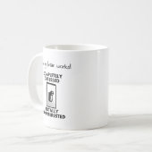 Wie mein Gehirn funny Mug funktioniert Kaffeetasse (Vorderseite Links)