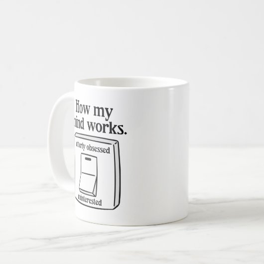 Wie mein Geist funktioniert Kaffeetasse (Vorderseite Links)