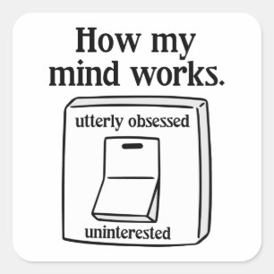 Wie mein Geist funktioniert Quadratischer Aufkleber
