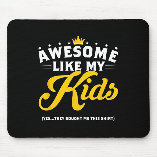 Wie mein Kind lustiges Vatertagsgeschenk Mousepad (Vorne)