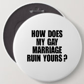 WIE MEINE HEIRAT-RUINE IHR TUT BUTTON (Vorne & Hinten)