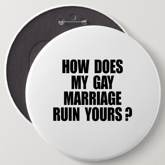 WIE MEINE HEIRAT-RUINE IHR TUT BUTTON (Vorne & Hinten)