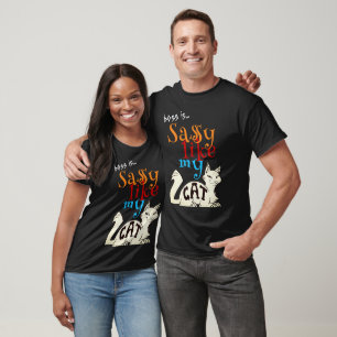 Wie meine Katze Feline Fabulous Quote Typografie T-Shirt