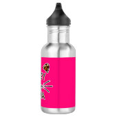 Wie meine Mama Leopard Print Whiskys und Ohren Edelstahlflasche (Rechts)