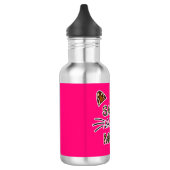 Wie meine Mama Leopard Print Whiskys und Ohren Edelstahlflasche (Links)