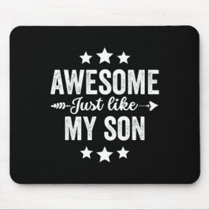 Wie meine sonnige Funny Vathed Day Vater Mama Vint Mousepad