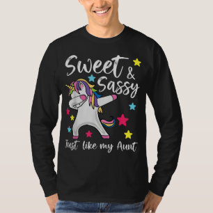 Wie meine Tante Unicorn Niedlich Matching Tante un T-Shirt