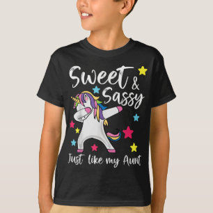 Wie meine Tante Unicorn Niedlich Matching Tante un T-Shirt
