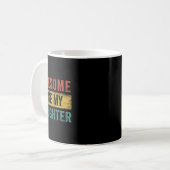 Wie meine Tochter Retro Men Vater Funny Vathers Kaffeetasse (Vorderseite Links)
