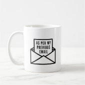 Wie meine vorherige E-Mail Kaffeetasse (Links)