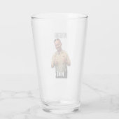Wie Mike Pint Glass Glas (Rückseite)