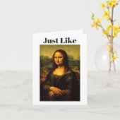 Wie Mona Lisa _1 Karte (Gelbe Blume)