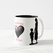 Wie Mutter Wie Sohn Silhouette 11 oz Tasse (VorderseiteRechts)