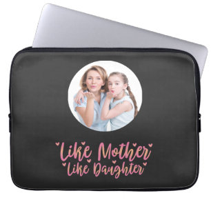 Wie Mutter wie Tochter, Personalisierte Mama Gesch Laptopschutzhülle