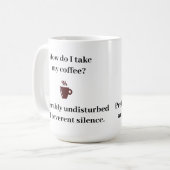 Wie nehme ich meinen Kaffee? Kaffeetasse (Vorderseite Links)