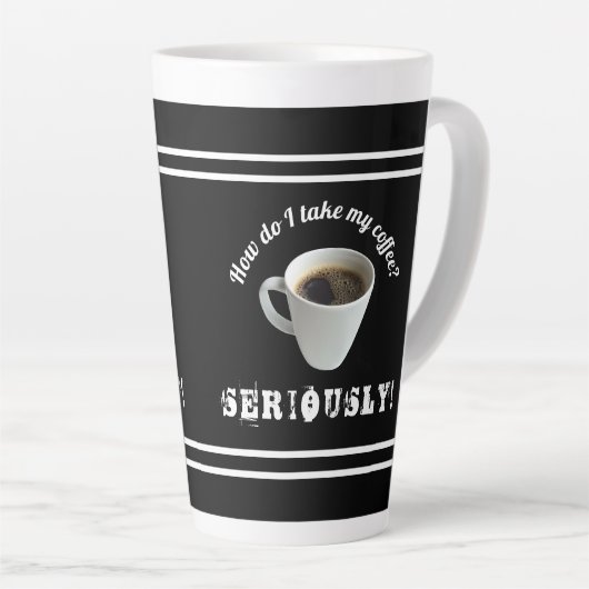 Wie nehme ich meinen Kaffee? Latte Tasse (Rechte Ecke)