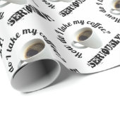 Wie nehme ich meinen Kaffee? Schleifpapier Geschenkpapier (Rolleneckpunkt)