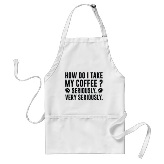 Wie nehme ich meinen Kaffee? Schürze (Vorne)