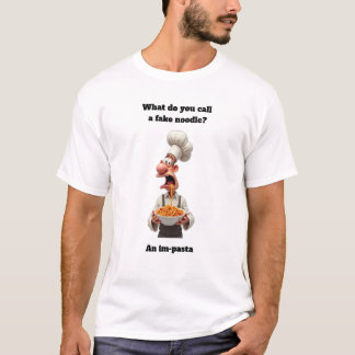 Wie nennt man eine falsche Nudel Lustiges Grafikde T-Shirt