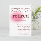 Wie nennt man eine Person, die aufgeregt in den Ru Einladung (Stehend Vorderseite)