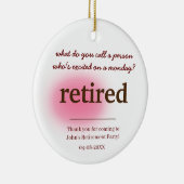 Wie nennt man eine Person, die aufgeregt in den Ru Keramik Ornament (Rechts)