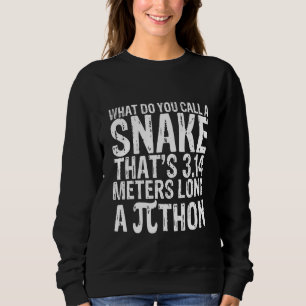 Wie nennt man eine Schlange, die 3,14 Meter lang i Sweatshirt