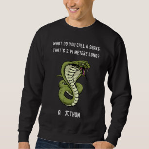 Wie nennt man eine Schlange Thatu2019s 3 14 Meter Sweatshirt