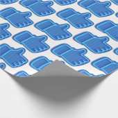 Wie Neon Hand Design anpassen Geschenkpapier (Ecke)