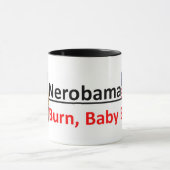 Wie Nero ist Obama Fiedeln/Golf spielend, da US Tasse (Zentrum)