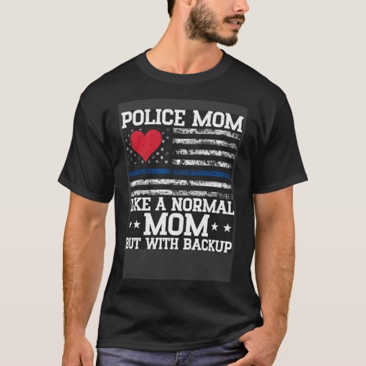Wie normale Mama, aber mit Mama von Sicherungsbeam T-Shirt (Vorderseite)