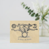 Wie oben also unten: Alchimie Dragon Postkarte (Stehend Vorderseite)