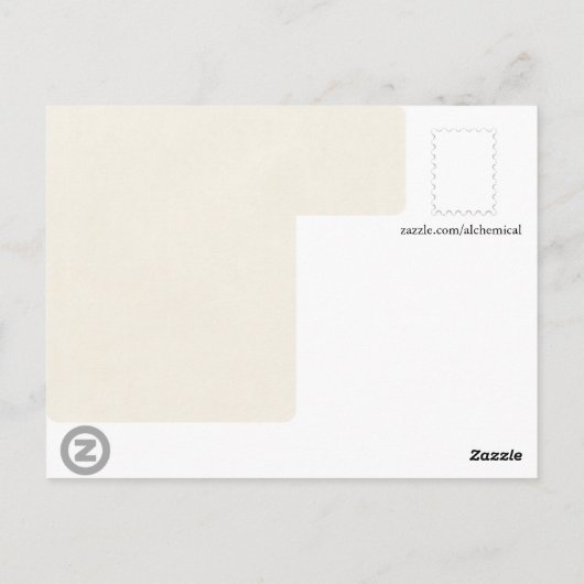 Wie oben also unten: Alchimie Dragon Postkarte (Rückseite)