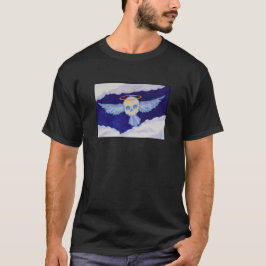 Wie oben der Engel-Schädel-Vogel T-Shirt