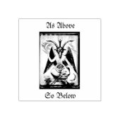 Wie oben, so unten (Baphomet) Gummistempel (Prägung)