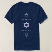 Wie oben so unter Alchemy Elemental Symbols Hexagr T-Shirt (Design vorne)