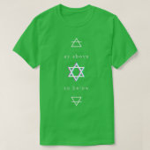 Wie oben so unter Alchemy Elemental Symbols Hexagr T-Shirt (Design vorne)
